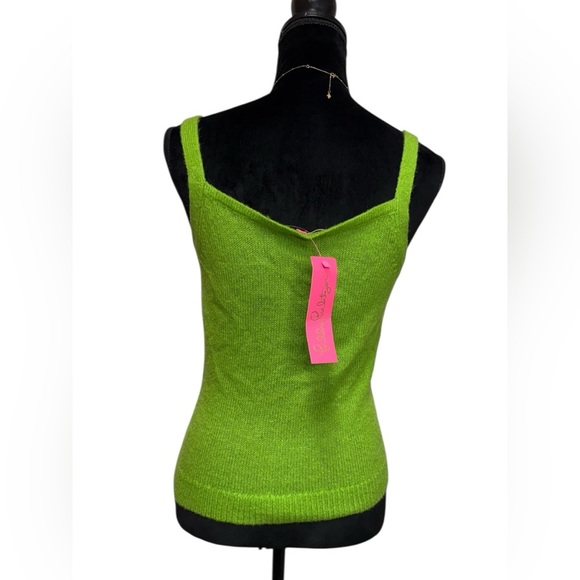 Lilly Pulitzer Angeli Tank and Sweater Set Citrus Fresh Green Color Cozy  Small - Picture 4 of 16
